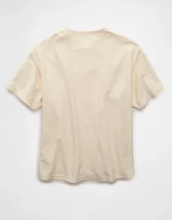 AE Button-Up Baseball T-Shirt Cream -American Eagle Fashion 1162 4554 106 b