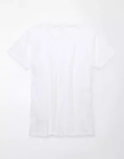 AE Lived-In Slim T-Shirt White -American Eagle Fashion 1164 3591 100 b