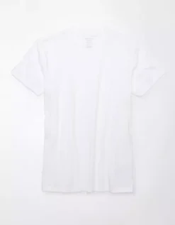 AE Lived-In Slim T-Shirt White -American Eagle Fashion 1164 3591 100 f