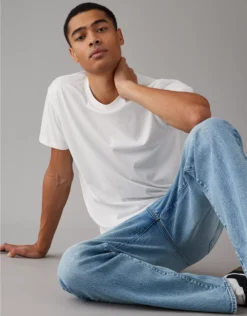 AE Lived-In Slim T-Shirt White