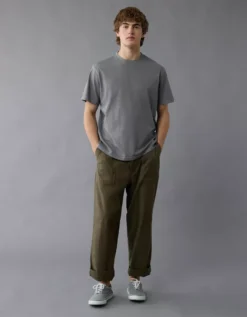 AE Lived-In T-Shirt Grey -American Eagle Fashion 1164 4155 050 os