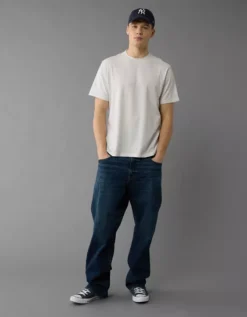 AE 24/7 Club T-Shirt Heather Gray -American Eagle Fashion 1164 4160 006 os