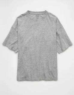 AE Oversized T-Shirt Heather Gray -American Eagle Fashion 1164 4280 006 f