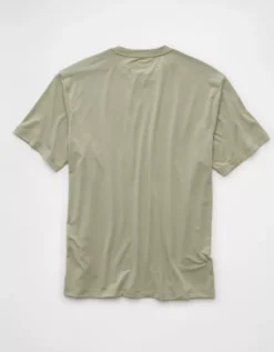 AE 24/7 Training T-Shirt Faded Olive -American Eagle Fashion 1164 4381 341 b
