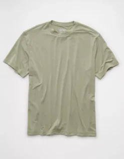 AE 24/7 Training T-Shirt Faded Olive -American Eagle Fashion 1164 4381 341 f