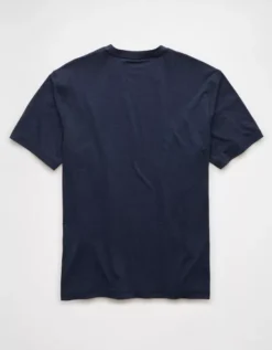 AE 24/7 Training T-Shirt Navy -American Eagle Fashion 1164 4381 410 b