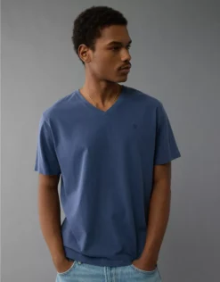 AE Lived-In V-Neck T-Shirt Navy