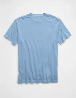 AE Lived-In T-Shirt Soft Blue -American Eagle Fashion 1164 4540 440 f