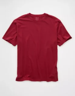 AE Lived-In T-Shirt Holiday Red -American Eagle Fashion 1164 4540 596 f