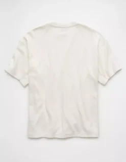AE 24/7 Boxy Thermal T-Shirt White -American Eagle Fashion 1164 4585 100 b
