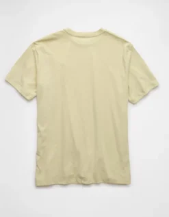 AE Lightweight Icon T-Shirt Cream -American Eagle Fashion 1164 4821 106 b