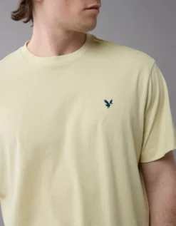 AE Lightweight Icon T-Shirt Cream -American Eagle Fashion 1164 4821 106 d2