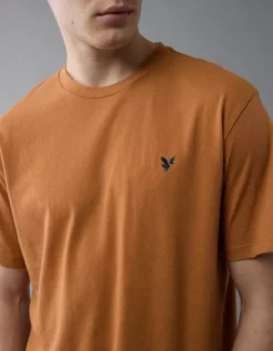 AE Lightweight Icon T-Shirt Cognac -American Eagle Fashion 1164 4821 249 d2
