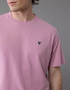 AE Lightweight Icon T-Shirt Purple Wash -American Eagle Fashion 1164 4821 593 d2