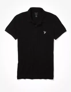 AE Super Soft Legend Slim Fit Pique Polo Shirt -American Eagle Fashion 1165 3357 001 f