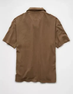 AE Weekend Polo Shirt Brown -American Eagle Fashion 1165 3657 200 b