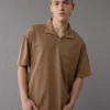 AE Weekend Polo Shirt Brown