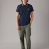 AE Lived-In Slim Fit Pique Polo Shirt Navy