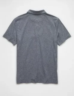 AE 24/7 Club Logo Polo Shirt Navy -American Eagle Fashion 1165 4176 410 b