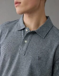 AE 24/7 Club Logo Polo Shirt Navy -American Eagle Fashion 1165 4176 410 d2