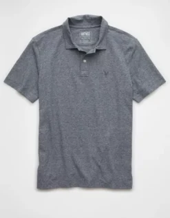 AE 24/7 Club Logo Polo Shirt Navy -American Eagle Fashion 1165 4176 410 f