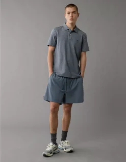 AE 24/7 Club Logo Polo Shirt Navy