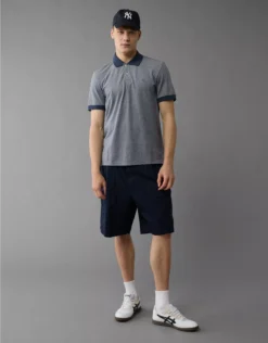 AE Club Pique Polo Shirt Navy