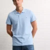 AE Lived-In Slim Fit Pique Polo Shirt Blue