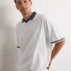 AE Soccer Polo Shirt White Washed