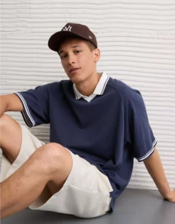 AE Soccer Polo Shirt Indigo