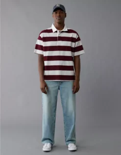 AE Rugby Polo Shirt Burgundy