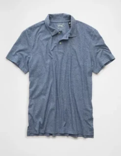 AE 24/7 Club Logo Polo Shirt Blue -American Eagle Fashion 1165 4903 400 f