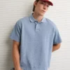 AE Boxy Polo Shirt Blue