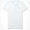 AE Slim Fit Flex Pique Polo Shirt White