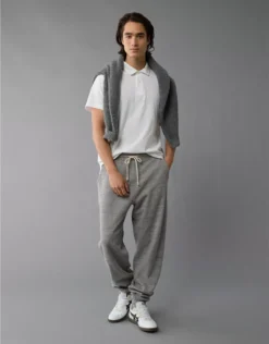 AE Slub Polo Shirt White