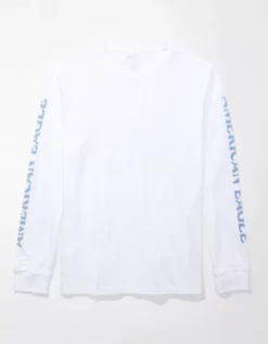 AE Super Soft Long-Sleeve Graphic T-Shirt -American Eagle Fashion 1182 3389 100 f