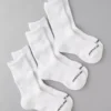AE Crew Socks 3-Pack White