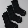 AE Crew Socks 3-Pack Black