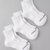 AE Quarter Crew Socks 3-Pack White