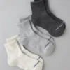 AE Quarter Crew Socks 3-Pack Dark Heather Gray