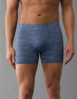 AEO Men's Camo 4.5" StealthMode Boxer Brief Blue