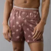 AEO Men's Palm Trees Ultra Soft Pocket Boxer Short Brick Road