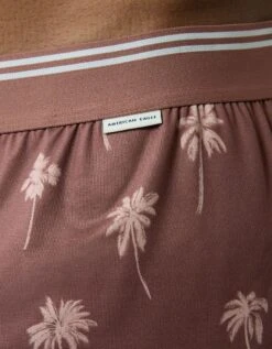 AEO Men's Palm Trees Ultra Soft Pocket Boxer Short Brick Road -American Eagle Fashion 1237 0042 244 os