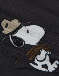 AEO Men's Snoopy Camp Ultra Soft Pocket Boxer Short Charcoal -American Eagle Fashion 1237 0224 008 d1