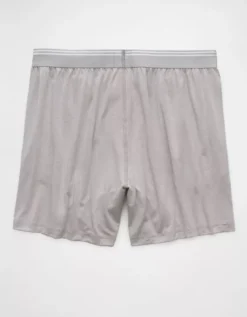 AEO Men's Ultra Soft Pocket Boxer Short Grey -American Eagle Fashion 1237 3816 050 b