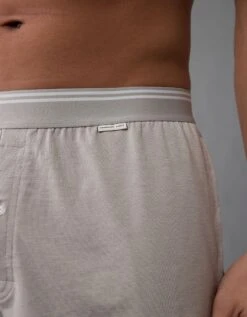 AEO Men's Ultra Soft Pocket Boxer Short Grey -American Eagle Fashion 1237 3816 050 os