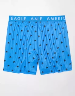 AEO Sharks Ultra Soft Pocket Boxer Short Classic Blue -American Eagle Fashion 1237 4006 450 b
