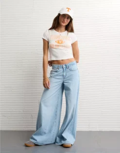 AE Tennessee Volunteers Graphic Cropped Baby Tee White