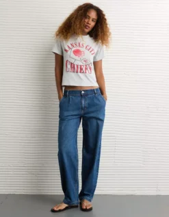 NFL Ex-Boyfriend Kansas City Chiefs Graphic T-Shirt Light Heather Gray -American Eagle Fashion 1301 1256 092 os