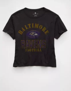NFL Ex-Boyfriend Baltimore Ravens Graphic T-Shirt Washed Black -American Eagle Fashion 1301 1257 167 f